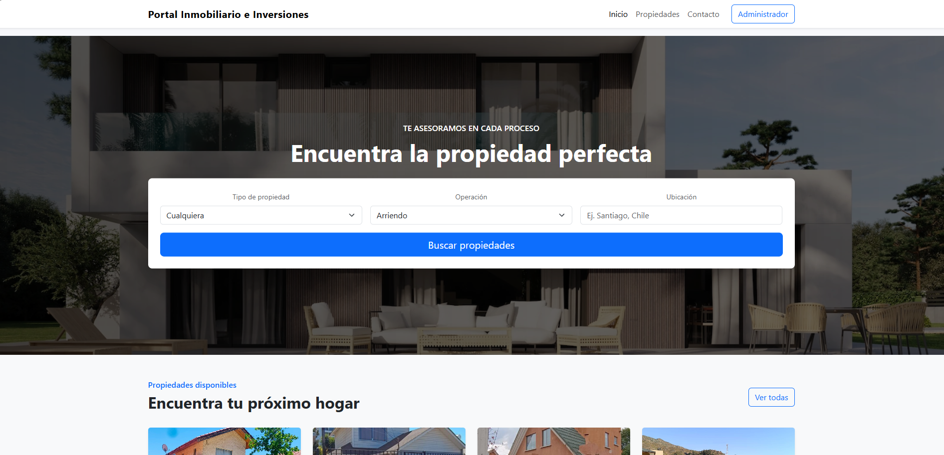 Portal Inmobiliario - Alejandra Urra y Haca Inmobiliaria